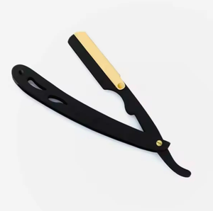 Rasoir professionnel à bord droit pour hommes rasoir de barbier en acier inoxydable pliant couteau de rasage manuel outils d'épilation PAR ANAAIF - Product Image 1