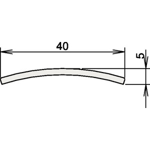 Seuil en acier inoxydable 840 mm finition brossée mate ATHMER Accessoire pour carrelage - Product Image 1