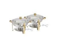 Großhandel gute Qualität wirtschaft liche Catering Restaurant Edelstahl rechteckige Lebensmittel wärmer Chafing Dish Buffet Set zum Verkauf