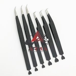 แหนบขนตาปลอมรูปหัวใจแบบแข็ง90องศาสำหรับแฟนความงามแหนบขนตาปลอมทำจากสเตนเลสสตีลฉลากส่วนตัว - Product Image 3