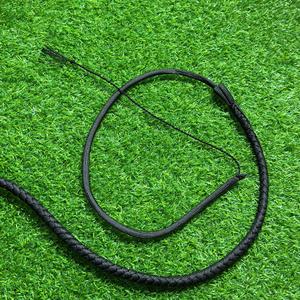 Fouets de cavalier en cuir noir, fouets pour chevaux, manche en bois, cuir de kangourou australien, fouet en cuir de kangourou - Product Image 5