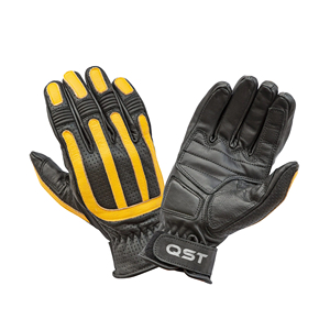 Guantes de Motociclismo de Cuero, Compatibles con Pantalla Táctil, Correa de Muñeca Ajustable, Agarre Reforzado, Absorción de Humedad, Deportes al Aire Libre - Product Image 1