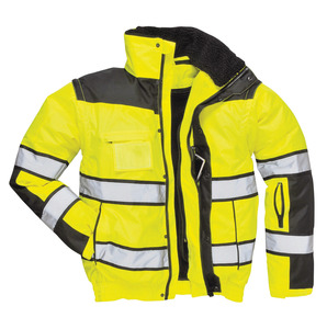 Sudadera CON CAPUCHA DE SEGURIDAD reflectante de alta visibilidad para hombres Calentador de tráfico Ropa DE SEGURIDAD Ropa DE TRABAJO Uniforme Hi Vis Chaqueta de invierno - Product Image 3