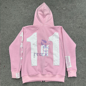 Perfect Cutting Sport Edition Invierno 100% Algodón Cremallera Sudadera con capucha Impreso personalizado Sudaderas con capucha unisex Hecho en fábrica Precio barato - Product Image 5