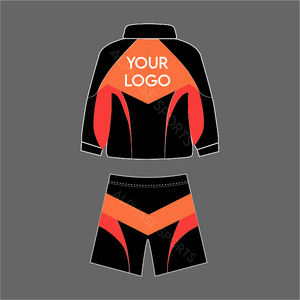 Chándal cortavientos para hombre, conjuntos cortos con cremallera estampada, chaqueta de poliéster y nailon, ropa de temporada de invierno, venta al por mayor, 2026 - Product Image 4