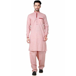 Traje Shalwar Kameez Transpirable para Hombre, Color Sólido, Alta Calidad, Marca Original, Conjunto de 2 Piezas, Shalwar Kameez Liso para Hombre - Product Image 2