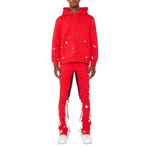 Survêtements pour hommes coupe ajustée survêtement de jogging d'hiver en polaire technique avec logo personnalisé - Product Image 1
