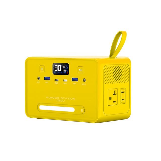 Off-Grid Lifepo4 Battery Portable Power Station 4000 Cycles 100W AC Output Solar Generator with USB-C PD 100W for Laptop Phone