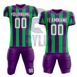 Conjunto de uniforme de fútbol americano personalizado para hombres, camiseta y pantalones de equipo juvenil, bordado de sarga, ropa deportiva transpirable de secado rápido - Product Image 6
