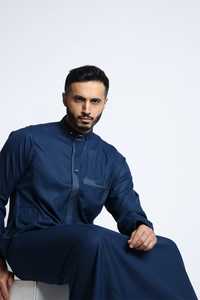 Thobe Tradicional Masculino de Alta Calidad con Capucha, Elegante y Cómodo, Transpirable, Estilo de Medio Oriente - Product Image 5