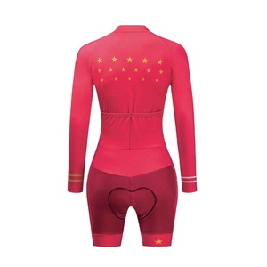 ชุดไตรกีฬาจักรยานไฮเทคสำหรับผู้หญิง แบบชิ้นเดียว ระบายอากาศได้ดี ประสิทธิภาพสูง พร้อมบริการพิมพ์ลายตามสั่ง - Product Image 3