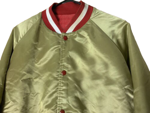 Wholesale 100% Polyester Satin Varsity <b>Summer</b> <b>Jacket</b> <b>for</b> <b>Men</b> Customized Logo Stand Embroidery High Quality Canvas Material - Product Image 4