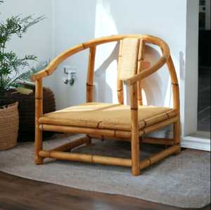 <strong>Newest</strong> Design Bamboo Indoor Outdoor Furniture Home Office Hotel Suitable Upholstery Dining <strong>Chair</strong> Lounge <strong>Sofa</strong> Chai Wholesale