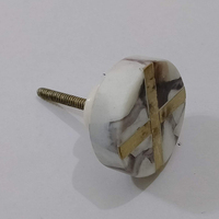 Boutons de meuble en marbre, design traditionnel, multicolores, artisanat pour usage de bureau à bas prix, directement du fabricant indien en gros
