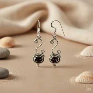 14K Gold Plated 925 <b>Silver</b> Black Onyx Drop Earrings for Women <b>Wedding</b> Gift with Diamond Main Stone Christian Religious Symbol - Product Image 2