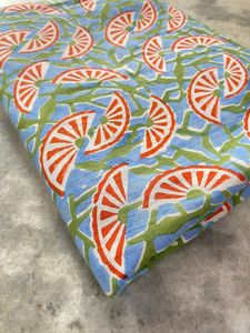 Tela de confección de algodón 100% para mujer, estampado Floral a mano para ropa, peso ligero, tela de costura para correr, patio - Product Image 4