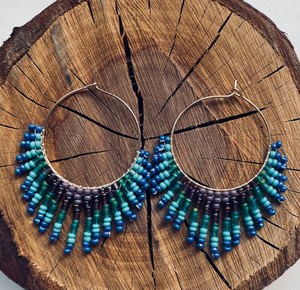 Fringe <b>Tassel</b> <b>Earrings</b> - Gold - Long - Product Image 2