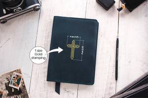 ปกหนังสือพระคัมภีร์ศักดิ์สิทธิ์หนังนิ่มแบบกำหนดเองปกไบเบิลสไตล์ย้อนยุคหนังสูง LBC-0023 - Product Image 2