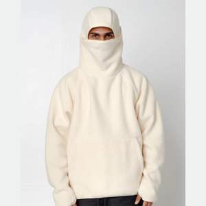 Men's Winter Sherpa Fleece Pullover Hoodie Fashion Heavyweight <b>Jumper</b> Sweatshirt with Embroidered Design Thick <b>Warm</b> Casual Style - Product Image 6