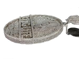 Pendentif en diamant moissanite en argent sterling 925 de luxe personnalisé Hip Hop plaqué rhodium en acier inoxydable Bijoux pour cadeaux - Product Image 3