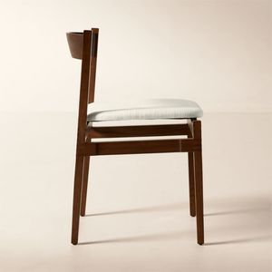 Stylish Modern Wooden Dining Chair with Simple Geometric <strong>Design</strong> and dark Finish for Elegant Dining <strong>Room</strong> Settings - Product Image 3