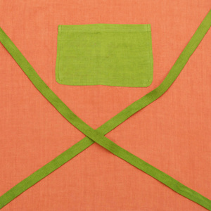 ผ้ากันเปื้อนผ้าลินินคุณภาพสูงสำหรับทำอาหารและอบผ้าย้อมสีล้วนพร้อมเข็มขัดสีตัดกันและกระเป๋าด้านหน้านำมาใช้ใหม่ได้ - Product Image 2