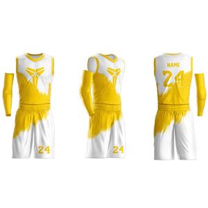 Uniformes de basket-ball personnalisés pour hommes, tissu polyester respirant, shorts en jersey, entraînement estival, impression sérigraphique, étiquette - Product Image 5