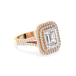 Bague en diamant de laboratoire de taille émeraude REYES de 4,86 carats pour elle, prix de gros, or massif 14 carats, certifié IGI, bijoux fins coûteux - Product Image 3