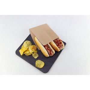 Sacchetto di Carta Ecologico 17x17cm 35gsm Antigrasso, Apertura su Due Lati, Carta Professionale, 2000 Pezzi, B2B - Product Image 1