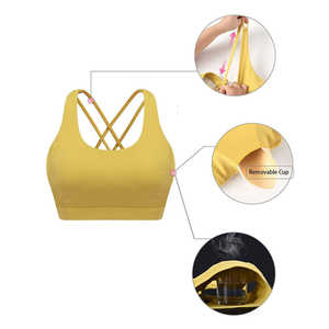 Non padded <b>womens</b> sports bra offering natural fit comfort for yoga gym workout and fitness activities - Product Image 4