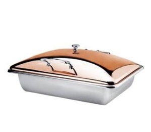 Chauffe-plat rectangulaire en acier inoxydable rose gold à induction 7L, élégance et chaleur avec une touche d'élégance rose gold 7L - Product Image 6