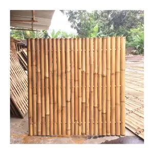 Cheap farm fence livestock sheep cattle fencing made of natural whole sturdy strong solid bamboo poles