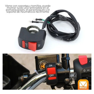 Faro LED para Motocicleta, Impermeable, con Lupa, Antiniebla Auxiliar Izquierda - Colores Surtidos - Product Image 6