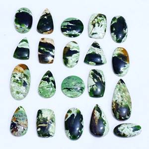 Magnifique cabochon en chalcédoine chromée naturelle, forme mixte, pierre précieuse de qualité supérieure, tailles personnalisables pour la vente en gros de pendentifs - Product Image 2