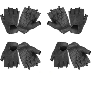 Guantes de Ciclismo para Hombre, Medios Dedos, Deportivos, Fitness, para Mujer, Verano, Exterior, Bicicleta, Antideslizantes, Transpirables, de Cuero, de Pakistán - Product Image 5