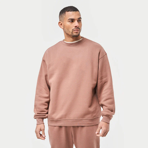 Sweatshirts d'hiver pour hommes personnalisés, col rond, coupe classique, polaire épaisse, 100% coton, impression en relief, écologique, prix bas, fabricant - Product Image 1