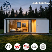 Cabane moderne Apple de 26 m² – Maison préfabriquée modulaire anti-rouille pour usage en station balnéaire – Disponible dès maintenant