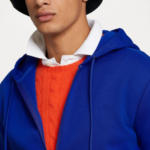 Sweat-shirt à capuche zippé personnalisé Streetwear unisexe 100% coton polaire veste sweat à fermeture éclair lourde vente en gros - Product Image 4