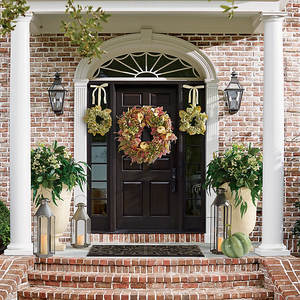 Decoración para el Hogar, Portavelas de Metal Gris Antiguo, Farol para Decoración de Exteriores - Product Image 3