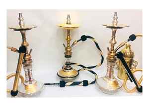 Offre Spéciale Mini Laiton Shisha Ensemble Complet Avec accessoires Petit Chicha Égyptien Durable Narguilé - Product Image 3