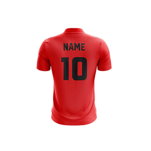 Venta al por mayor 100% poliéster transpirable Cricket uniforme personalizado sublimado tela OEM fabricación y servicio - Product Image 3