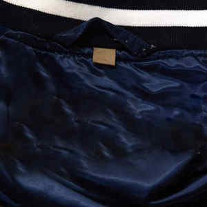 Direct du fabricant veste de bombardier d'hiver en satin de haute qualité pour femmes et hommes col montant patchs de broderie en tissu de toile - Product Image 4