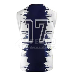 Top Selling Custom Team Name 7v7 Uniform Sublimated Polyester Breathable Quick Dry Sleeveless Adult Men's Football Sets All - Product Image 4