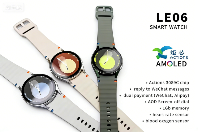 2026 LE06 Smartwatch: HD AMOLED Display, Full Health Monitoring, BT Calling, IP67 Waterproof for Men Women