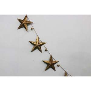 Rustic Iron Metal <b>Stars</b> Garland Bohemian Home Dcor Country Primitive Christmas Holiday Party Decoration Jute <b>Hanging</b> <b>Stars</b> - Product Image 3