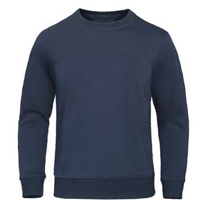 เสื้อสเวตเตอร์ลำลองคอกลมมีฮู้ดสำหรับผู้ชายทรงหลวมโอเวอร์ไซส์สีทึบใหม่เสื้อวอร์มแนวสตรีทไซส์ใหญ่พิเศษ - Product Image 6