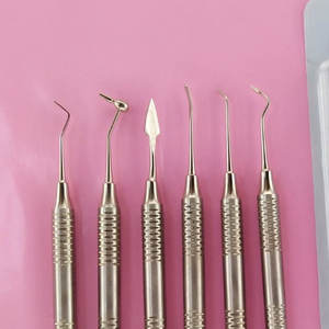 Kit restaurador recubierto de esmalte de relleno compuesto instrumento dental de titanio 6 uds Kit de cirugía odontología quirúrgica - Product Image 3