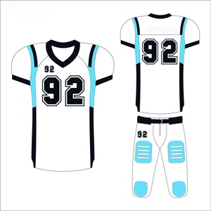 Uniformes de football américain brodés sur mesure par OEM de haute qualité pour hommes, nouveaux styles de hauts respirants dans toutes les tailles - Product Image 3
