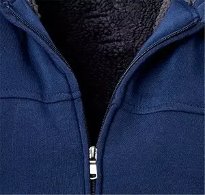 เสื้อฮู้ดผ้าฝ้ายโอเวอร์ไซส์สำหรับผู้ชายผ้า100% หนาพิมพ์โลโก้ได้ตามต้องการสำหรับฤดูหนาว - Product Image 6