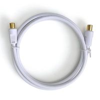 9,5mm Buchse auf Stecker RF-Koaxialkabel mit Massivkupferleiter und F-Typ-Steckverbinder Modell DIRUI2026 für Kabel-TV und Satellitenempfänger